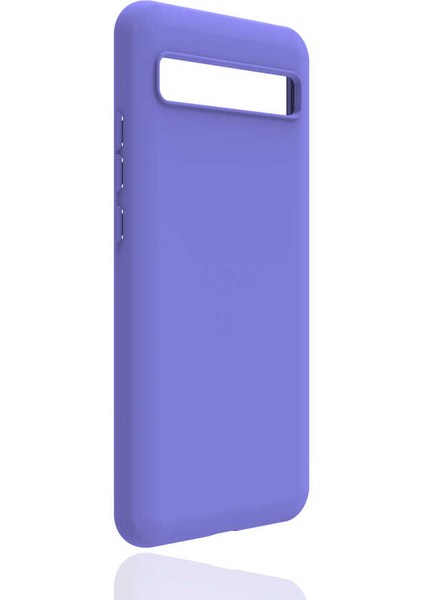 Tcl 10 Plus Kılıf Xemu Biye Silikon-Lila