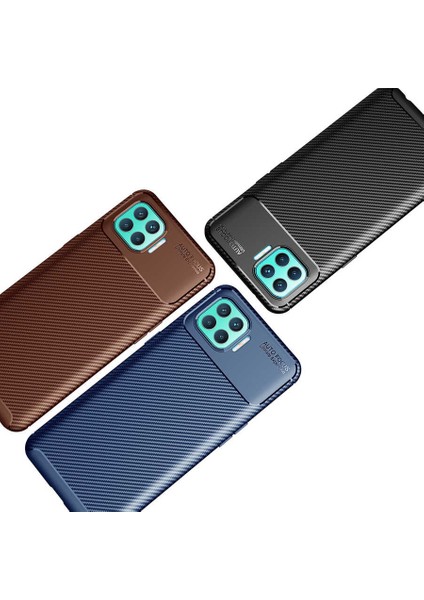 Oppo Reno 4 Lite Kılıf Xemu Negro Silikon Kapak-Kahverengi fırsatları