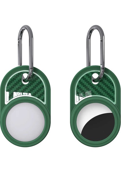​xemu Airtag 05 Uyumlu Silikon Anahtarlık-Yeşil