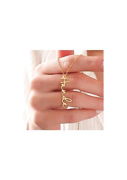 925 Ayar Isimli Kadın Kolye