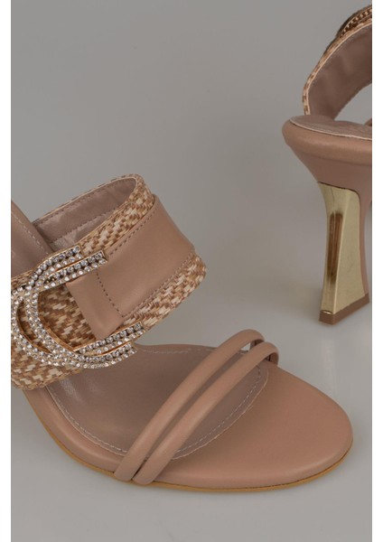 Kahverengi Hasır Taşlı Kadın Klasik Terlik indirimleri