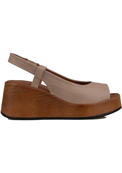Vizon Kalın Hafif Dolgu Topuk Kadın Sandalet fiyatları