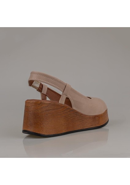 Vizon Kalın Hafif Dolgu Topuk Kadın Sandalet fırsatları