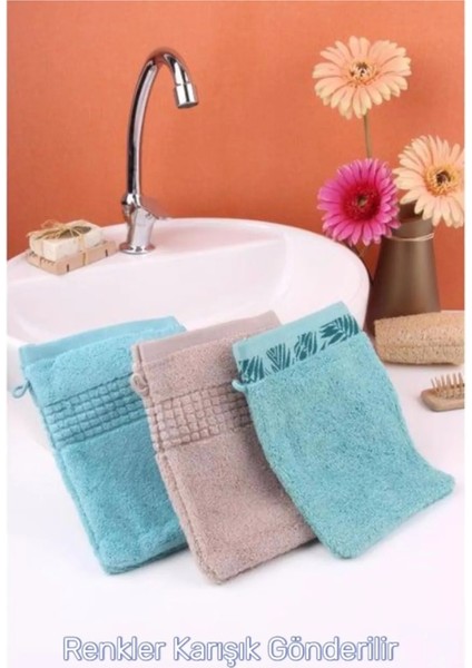 (3 Adet ) Pamuklu Bebek Kese , Çocuk Kese ,yetişkin Kese, Havlu Banyo Kese-Lifi Outlet fiyatları