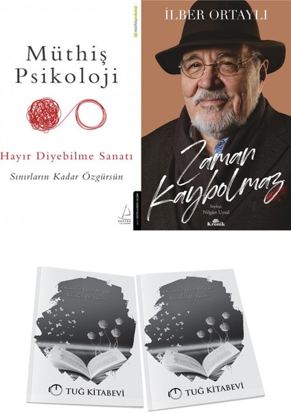 Müthiş Psikoloji Hayır Diyebilme Sanatı ve Zaman Kaybolmaz + Hediyeli