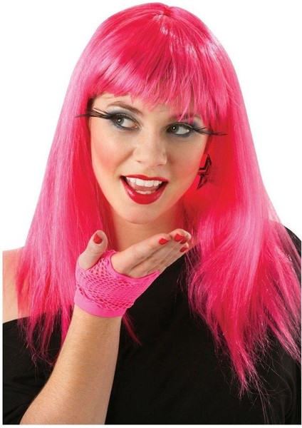 Uzun Pembe Renk Parti Peruğu