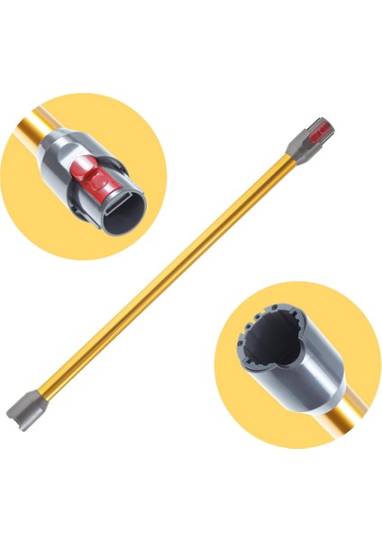 Dyson V12 Slim Absolute Uyumlu Kablosuz Süpürge Borusu - Altın