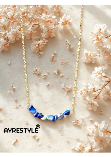 Lapis Lazuli Doğal Taş Takı Seti – Kolye, Bileklik, Küpe 3’lü Set – Bilgelik Taşı – Kadın Bijuteri Hediye Takı fırsatları