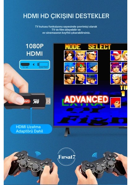 36500 Oyunlu Atari 5g 8k Hdr Ultra Hd 64 GB Tv Box + Game Box Android Tv + Oyun Konsolu 2 In1 Cihaz fiyatları