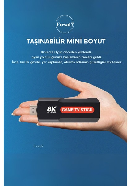 36500 Oyunlu Atari 5g 8k Hdr Ultra Hd 64 GB Tv Box + Game Box Android Tv + Oyun Konsolu 2 In1 Cihaz