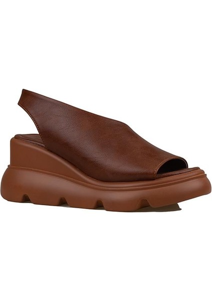 Taba Kalın Taban Ultra Hafif Yan Kapalı Kadın Sandalet