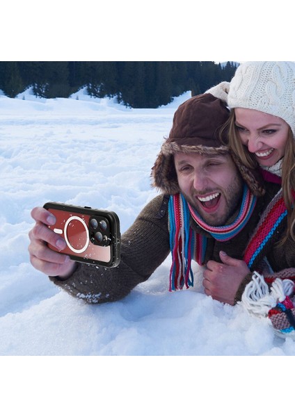 iPhone 15 Pro Uyumlu 1-1 Su Geçirmez Kılıf-Siyah modelleri