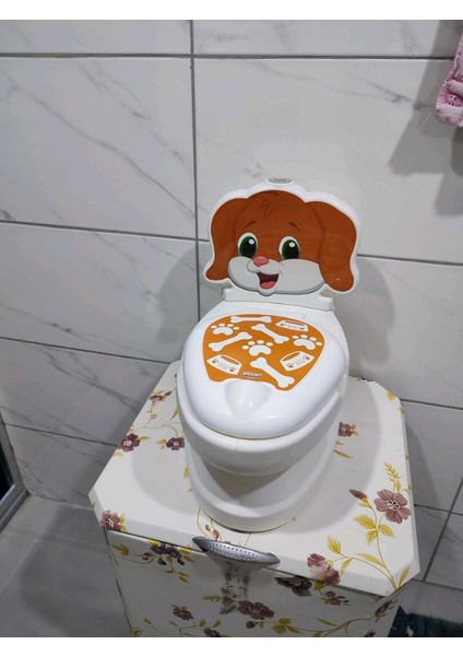 Işıklı ve Su Sesli Köpek Şekilli Eğitici Çocuk Lazımlık Klozet | Tuvalet Eğitimi Için Oyuncak Klozet modelleri