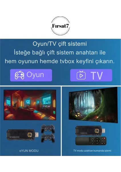 5g 8k Ultra Hd 64 GB Tv Box + Game Box Android Tv + Oyun Konsolu 2in1 Youtube Netflix Oyun Konsolu modelleri