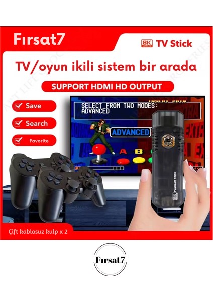 5g 8k Ultra Hd 64 GB Tv Box + Game Box Android Tv + Oyun Konsolu 2in1 Youtube Netflix Oyun Konsolu indirimleri
