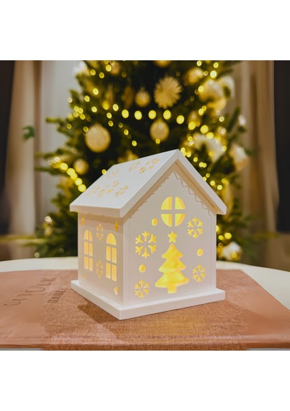 Dekoratif Işıklı Ev Mumluk – Tealight veya LED Uyumu – El Yapımı Nostaljik Masaüstü Ev Dekoru