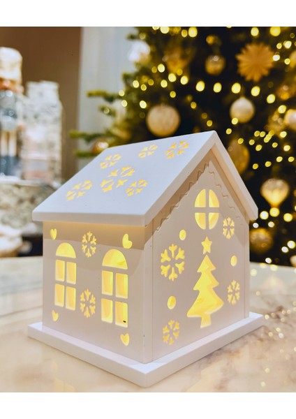 Dekoratif Işıklı Ev Mumluk – Tealight veya LED Uyumu – El Yapımı Nostaljik Masaüstü Ev Dekoru