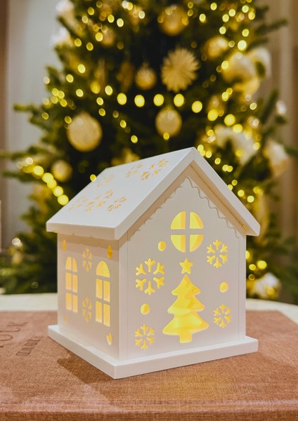 Dekoratif Işıklı Ev Mumluk – Tealight veya LED Uyumu – El Yapımı Nostaljik Masaüstü Ev Dekoru