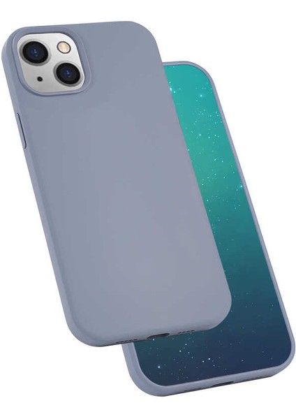 iPhone 13 Mini Kılıf Xemu Silk Silikon-Lila