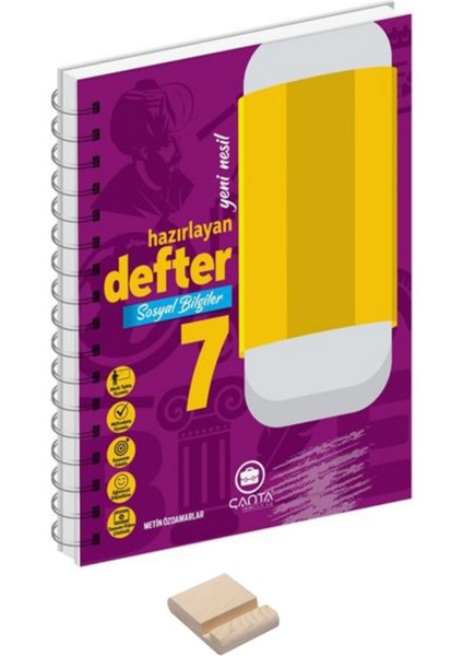 7. Sınıf Sosyal Bilgiler Hazırlayan Defter ve Telefon Tutucu