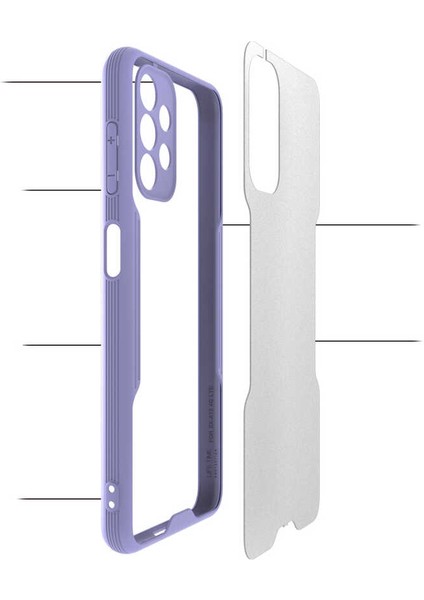 Galaxy A13 4g Kılıf Xemu Parfe Kapak-Mor modelleri