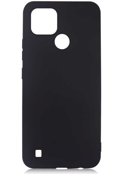 Realme C21 Kılıf Xemu Premier Silikon Kapak-Siyah