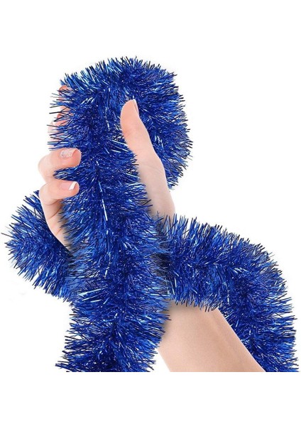 Simli Parti Süsü 2 Metre Mavi