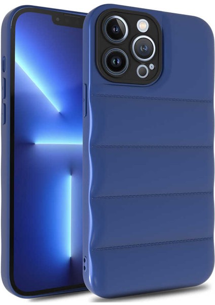 iPhone 12 Pro Kılıf Xemu Kasis Kapak-Saks Mavi