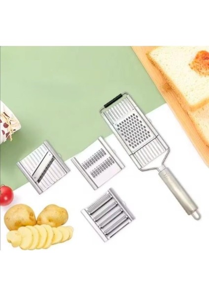 Paslanmaz Çelik 4'lü Set El Rendesi