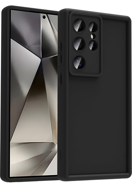 Galaxy S25 Ultra Kılıf Kamera Korumalı Xemu Ananas Kapak - Siyah