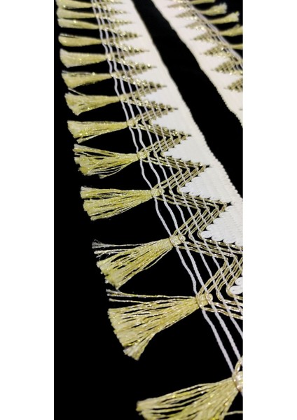 Gold Simli Püskül Saçak