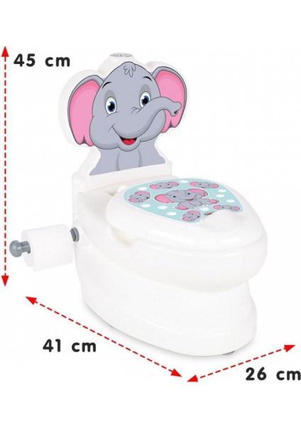 Işıklı ve Su Sesli Fil Şekilli Eğitici Çocuk Lazımlık Klozet | Tuvalet Eğitimi Için Oyuncak Klozet modelleri