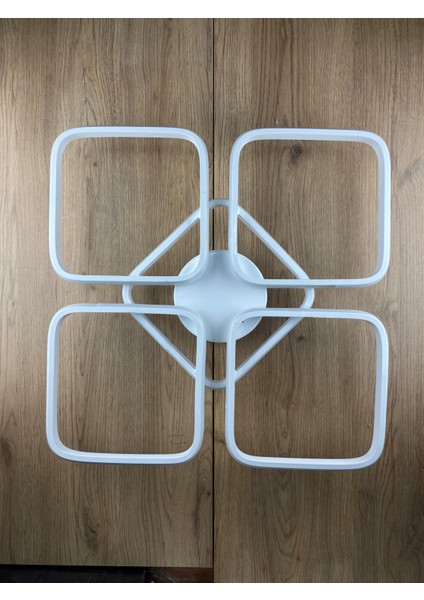 Yüksek Aydınlatmalı Kare Beyaz Tavan Plafonyer LED Avize, 3 Renk Aydınlatma fırsatları