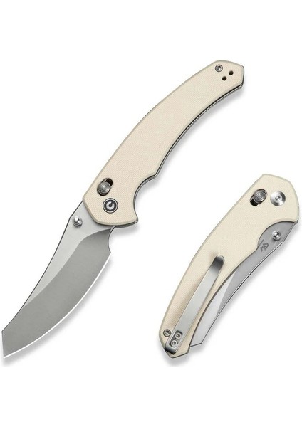 Sixgill Thumb Stud & Crossbar Lock Knife Ivory G10 Handle Çakı fiyatları