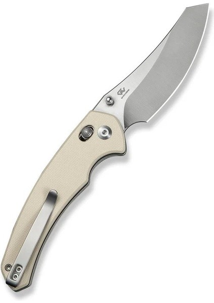Sixgill Thumb Stud & Crossbar Lock Knife Ivory G10 Handle Çakı modelleri