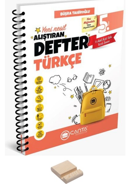5. Sınıf Türkçe Hazırlayan Defter ve Telefon Tutucu