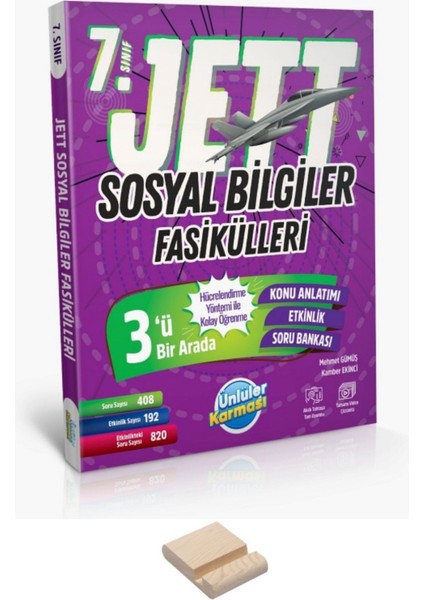 7. Sınıf Jett Sosyal Bilgiler Fasikülleri ve Telefon Tutucu