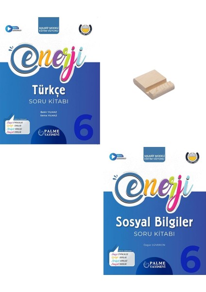 6. Sınıf Enerji Türkçe ve Sosyal Bilgiler Soru Bankası + Telefon Tutucu