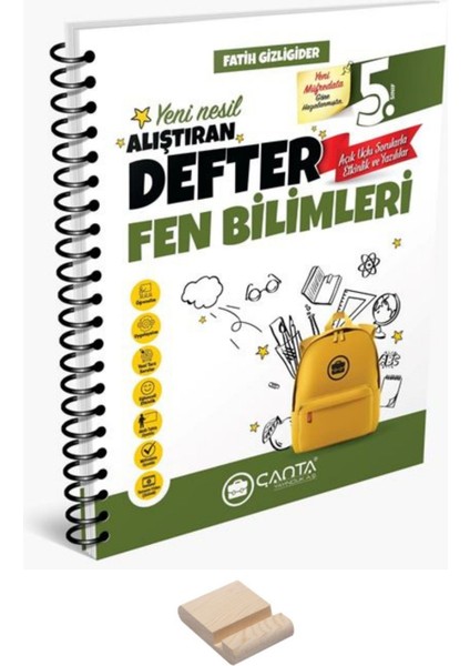 5. Sınıf Fen Bilimleri Hazırlayan Defter ve Telefon Tutucu