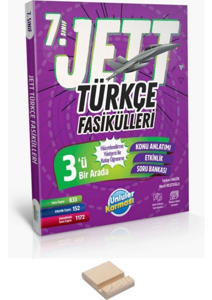 7. Sınıf Jett Türkçe Fasikülleri ve Telefon Tutucu