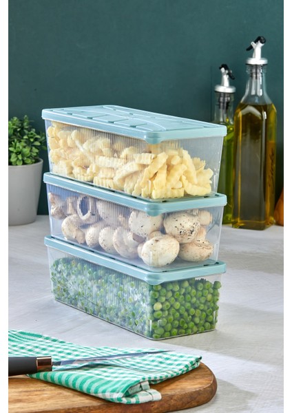 Saklama Kabı 3 Adet 2000 ml Mavi fiyatları