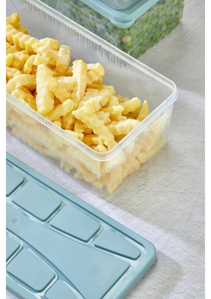 Saklama Kabı 3 Adet 2000 ml Mavi indirimleri