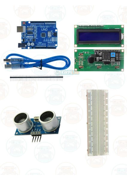 Arduino Uno R3 Başlangıç Seti (20 Parça 124 Bileşenli - LCD Ekranlı Maker Seti) + Saklama Kutulu fiyatları