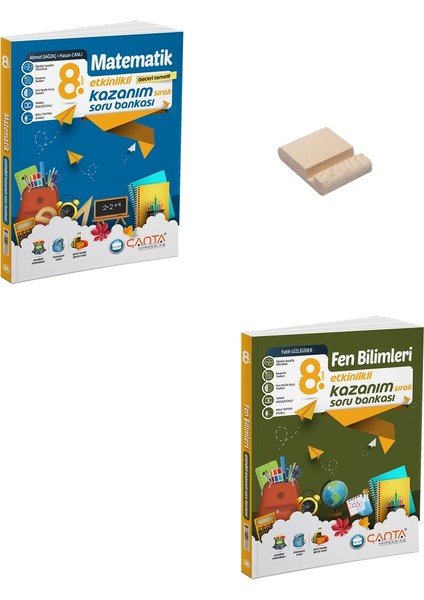 Lgs 8. Sınıf Matematik ve Fen Bilimleri Etkinlikli Soru Bankası + Telefon Tutucu