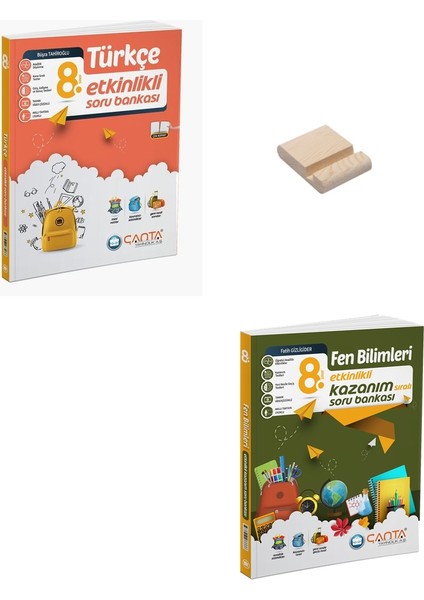 Lgs 8. Sınıf Türkçe ve Fen Bilimleri Etkinlikli Soru Bankası + Telefon Tutucu