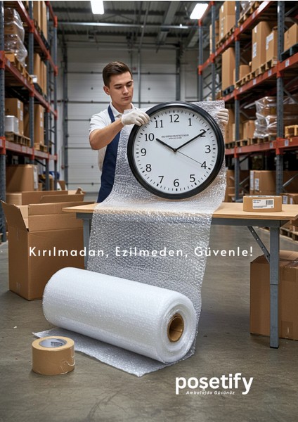 100CMX5METRE Patpat | 1. Sınıf Kalın Balonlu Naylon Rulo | 35GR Pat Pat Ambalaj Malzemesi