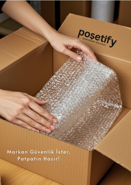 100CMX5METRE Patpat | 1. Sınıf Kalın Balonlu Naylon Rulo | 35GR Pat Pat Ambalaj Malzemesi