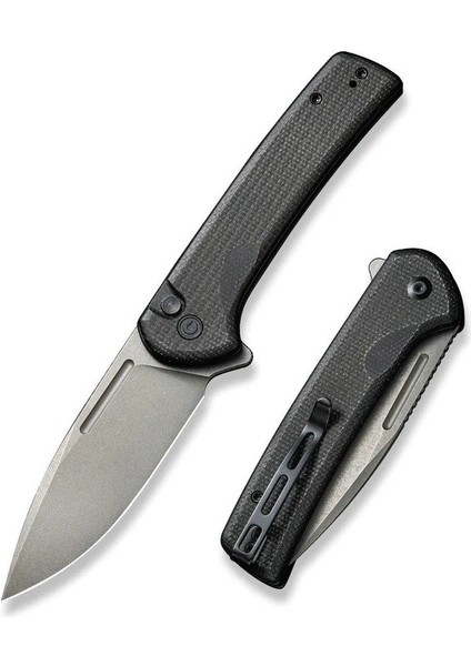 Conspirator Flipper & Button Lock Knife Black Micarta Handle fiyatları