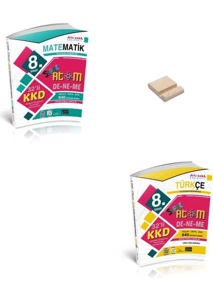 Lgs 8. Sınıf Atom Matematik ve Türkçe Haftalık Denemeleri + Telefon Tutucu