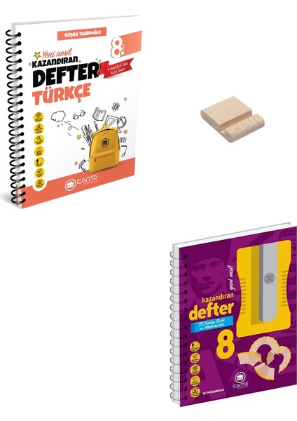 Lgs 8. Sınıf Türkçe ve Inkılap Kazandıran Defter + Telefon Tutucu